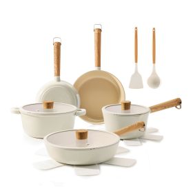 Ceramic Nonstick Pots and Pans Set 14pcs