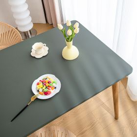 Sheepskin All-inclusive Tablecloth Waterproof And Oil-proof Disposable Anti-scald Tablecloth (Option: Dark Green-Suitable For 80X120cm)