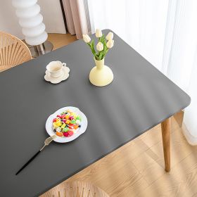 Sheepskin All-inclusive Tablecloth Waterproof And Oil-proof Disposable Anti-scald Tablecloth (Option: Simple Gray-Suitable For 80X120cm)